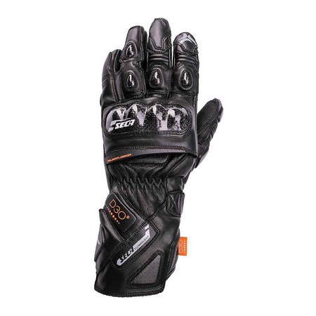 Rękawice motocyklowe SECA TRACKDAY BLACK czarny