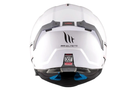Kask motocyklowy MT ATOM 2 SV SOLID GLOSS PEARL WHITE biały