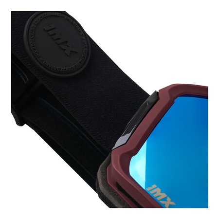 Gogle Snowboardowe IMX Peak Purple Matt/Black - Szyba Podwójna Blue Irridium + Brown