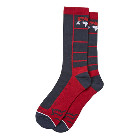 Skarpety motocyklowe FOX LANE SPLITTER CREW NAVY/RED granatowy czerwony