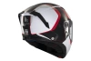 Kask motocyklowy MT ATOM 2 SV EMALLA MATT WHITE/BLACK/RED biały czarny czerwony