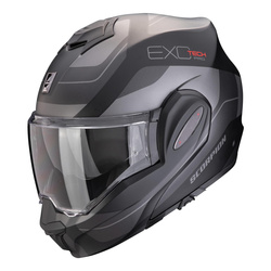 Kask motocyklowy SCORPION EXO-TECH EVO PRO COMMUTA BLACK/SILVER czarny srebrny