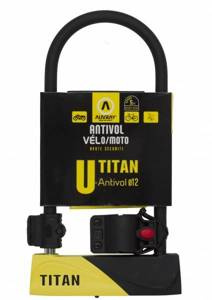 Zapięcie Motocyklowe AUVRAY TITAN 320 – U-Lock z Uchwytem, 165 mm x 320 mm – Uniwersalny