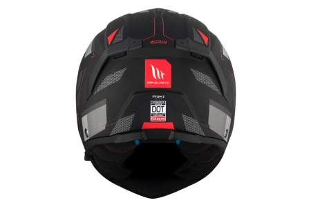 Kask motocyklowy MT ATOM 2 SV BAST BLACK/GREY czarny szary czerwony