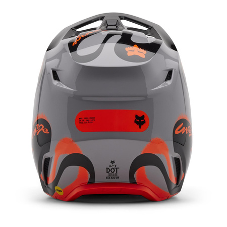 Kask motocyklowy FOX V1 Emotion Steel Grey