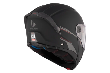 Kask motocyklowy MT ATOM 2 SV SOLID MATT BLACK czarny mat