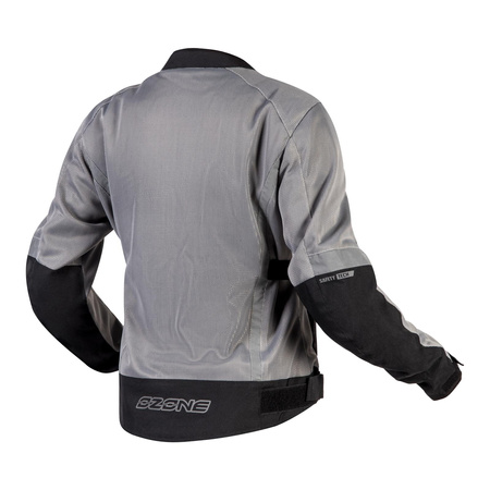 Damska kurtka motocyklowa miejska tekstylna OZONE DART SILVER czarna