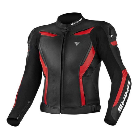 Kurtka motocyklowa skórzana Shima CHASE czerwony