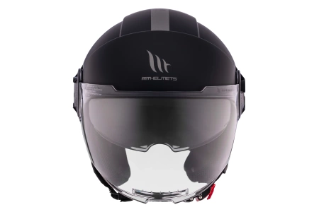 Kask motocyklowy MT VIALE SV S SOLID MATT BLACK czarny mat