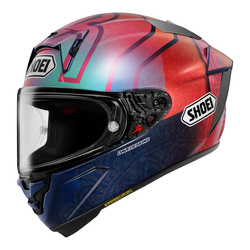 Kask integralny SHOEI X-SPR PRO MARQUEZ HOLI TC-1 LTD niebieski czerwony różowy