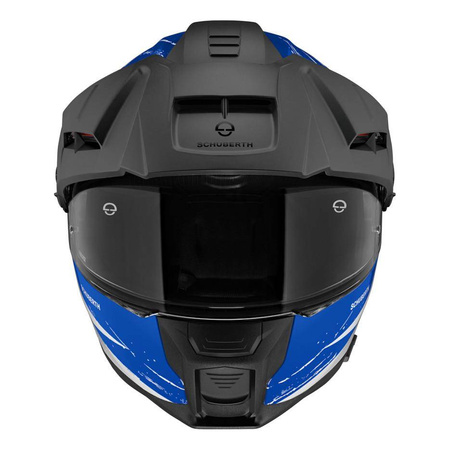 Kask motocyklowy SCHUBERTH E2 ECE EXPLORER BLUE niebieski czerwony biały