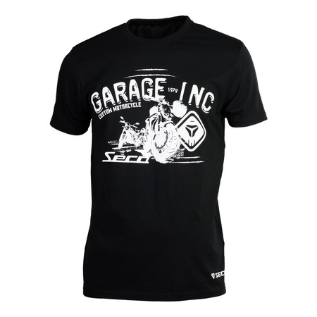 Koszulka codzienna T-shirt SECA GARAGE BLACK czarny biały