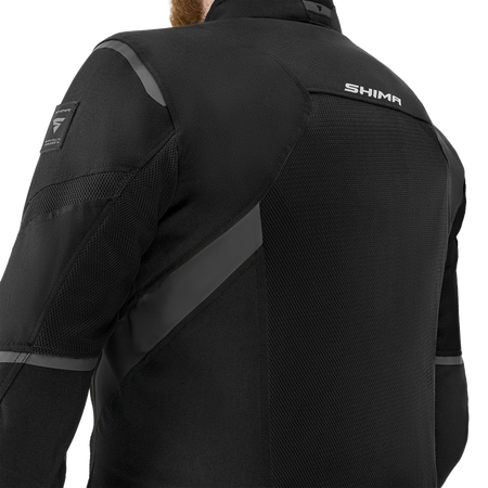 Kurtka motocyklowa tekstylna Shima RUSH 2.0 VENT czarny