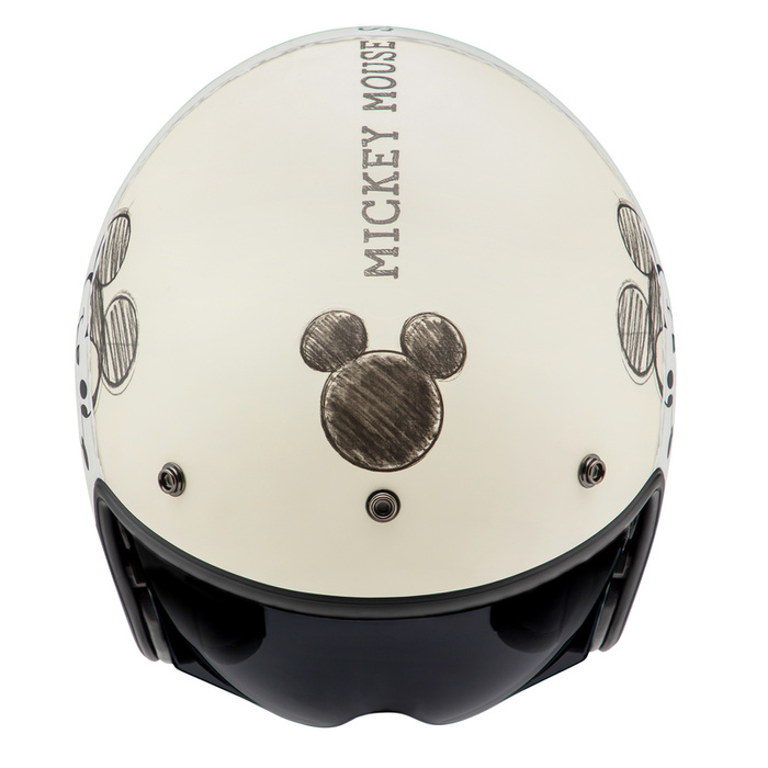 Kask motocyklowy otwarty HJC V31 Disney Mickey Sketch beżowy