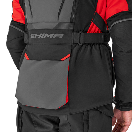 Kurtka motocyklowa tekstylna miejska Shima HERO 2.0 czerwony
