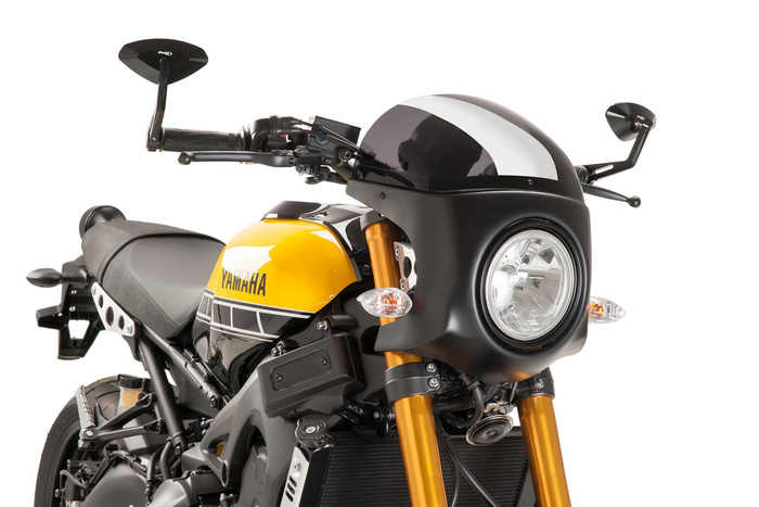 PUIG Owiewka  Retrofairing do Yamaha XSR900 16-21 (czarna) – Uniwersalna szyba poprawiająca aerodynamikę