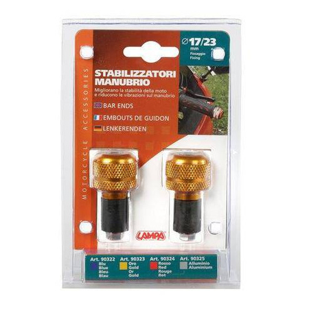 LAMPA SU-4 uniwersalne ciężarki kierownicy 17/23 mm – złoty