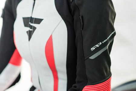 Kombinezon jednoczęściowy motocyklowy skórzany Shima MIURA RS biały/fluo