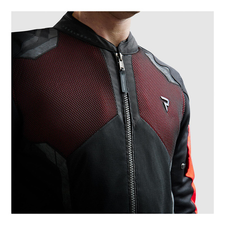 Kurtka motocyklowa tekstylna Rebelhorn JAX czarny-czerwony