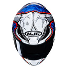 Kask motocyklowy integralny sportowy HJC RPHA 1 Garrett Gerloff Replica biały/czerwony