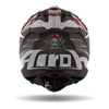 Kask motocyklowy AIROH AVIATOR 3 BURNOUT MATT czarny szary czerwony