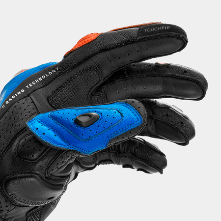 Rękawice motocyklowe SHIMA RS-3 BLUE czarny niebieski