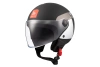 Kask motocyklowy MT STREET S INBOARD MATT BLACK/GREY czarny szary