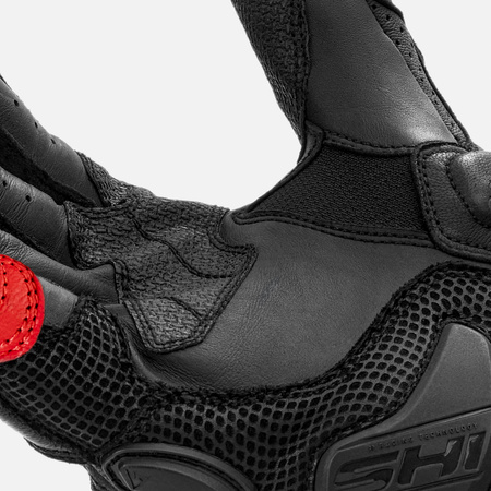 Rękawice motocyklowe sportowe skórzane Shima RS-3 czerwony