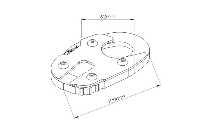 Poszerzenie stopki bocznej PUIG do Yamaha MT-03 / Niken