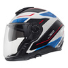 Kask motocyklowy SCHUBERTH J2 ECE SIGMA BLUE biały niebieski czerwony czarny