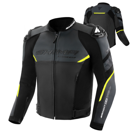 Kurtka motocyklowa sportowa/miejska skórzana Shima BANDIT 2.0 fluo