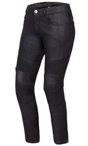Damskie jeansy motocyklowe OZONE ROXY WAXED czarne