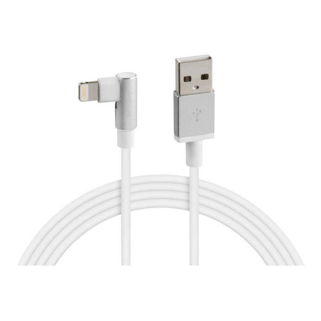 LAMPA Przewód 90 ° Usb> Lightning - 100 cm – Biały