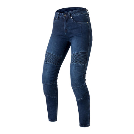 Damskie jeansy motocyklowe OZONE AGNESS II niebieskie