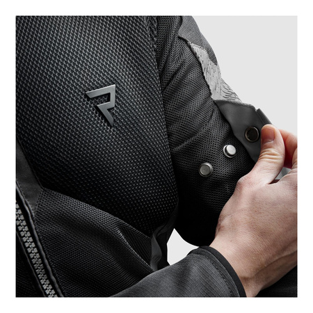 Kurtka motocyklowa tekstylna Rebelhorn JAX czarny-szary