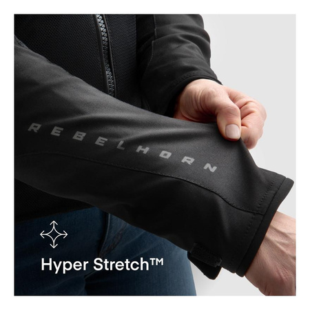 Damska kurtka motocyklowa tekstylna Rebelhorn JAX czarny