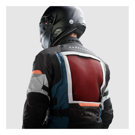 Kurtka motocyklowa tekstylna Rebelhorn CUBBY V czarny-piaskowy