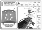 Kappa stelaż kufra centralnego Gilera Nexus 125/250/300/500 (06-14) ( z płytą monolock )