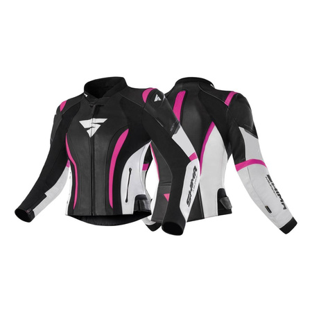 Damska kurtka motocyklowa skórzana Shima MIURA 2.0 różowy