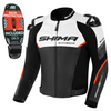 Kurtka motocyklowa sportowa/miejska skórzana Shima BANDIT 2.0 czerwony