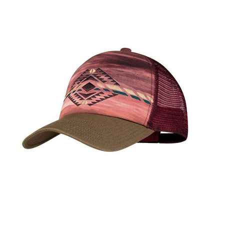 Czapka z daszkiem codzienna BUFF TRUCKER CAP SYKORA MAROON