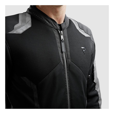 Kurtka motocyklowa tekstylna Rebelhorn JAX czarny-szary