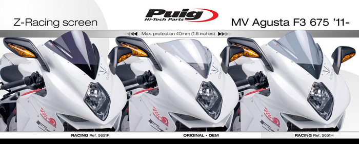 Szyba sportowa PUIG do MV Agusta F3 675 / 800 12-21