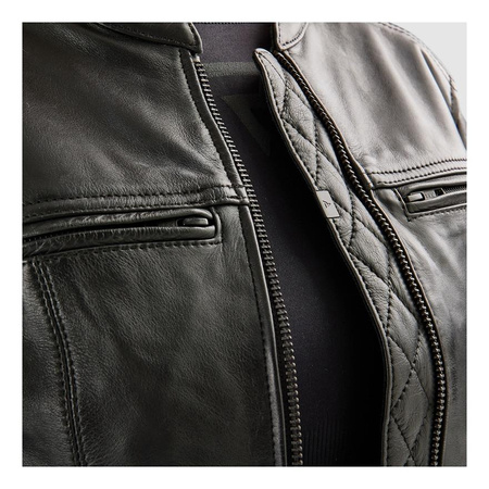 Damska kurtka motocyklowa skórzana Rebelhorn HUNTER II czarny mat