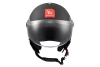 Kask motocyklowy MT STREET S INBOARD MATT BLACK/GREY czarny szary