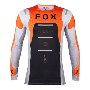 Bluza koszulka cross offroad mtb FOX Flexair Magnetic Fluo pomarańczowy