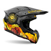 Kask motocyklowy AIROH TWIST 3 ADVENTURE MATT szary pomarańczowy zielony