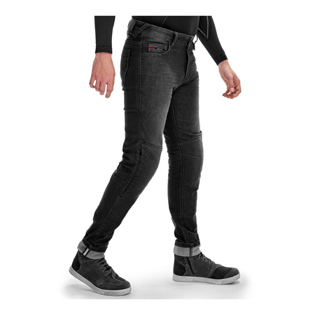 Spodnie jeans SHIMA RIDGE BLACK czarny