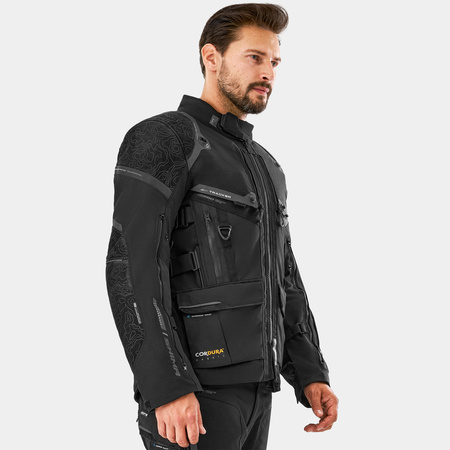 Kurtka motocyklowa SHIMA TRACKER BLACK czarny