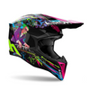 Kask motocyklowy AIROH WRAAAP MUSIC GLOSS zielony fioletowy różowy czarny